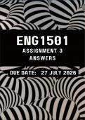 ENG1501 Assignment 3 2026 &lpar;Complete Answers&rpar; &lbrace;Due Date &colon; 27 July 2026&rcub;