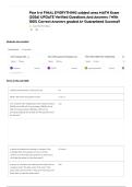Ftce k-6 FINAL EVERYTHING subject area MATH Exam &lpar;2026&rpar; UPDATE Verified Questions And Answers &vert; With 100&percnt; Correct Answers graded A&plus; Guaranteed Success&excl;&excl;