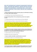 WGU D075-INFORMATION TECHNOLOGY MANAGEMENT ESSENTIALS &NewLine;EXAM &ndash; QUESTIONS AND ANSWERS &vert; VERIFIED AND WELL DETAILED &NewLine;ANSWERS PLUS RATIONALES &vert; GUARANTEED PASS &vert; LATEST EXAM &NewLine;UPDATE &vert; EXAM PREP &vert; STUDY GUIDE &vert; PRACTICE TEST&vert; DOWNLOAD &NewLine;INSTANT PDF 