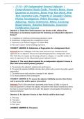 17-70 &ndash; NY Independent General Adjuster &vert; Comprehensive Study Guide&comma; Practice Exam&comma; Exam Questions & Answers&comma; Exam Prep Test Bank&comma; New York Insurance Law&comma; Property & Casualty Claims&comma; Claims Investigation&comma; Policy Coverage&comma; Loss Adjusting&comma; Claims Settlement