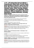 17-70 &ndash; NY Independent General Adjuster &vert; Comprehensive Study Guide&comma; Practice Exam&comma; Exam Questions & Answers&comma; Exam Prep Test Bank&comma; New York Insurance Law&comma; Property & Casualty Claims&comma; Policy Coverage Analysis&comma; Claims Investigation&comma; Loss Adjusting&comma; Claims S