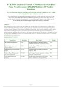 WGU D514 Final Exam 2025-2026 Package Deal