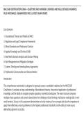 MACS 609 CERTIFICATION EXAM &ndash; QUESTIONS AND ANSWERS &vert; VERIFIED AND WELL DETAILED ANSWERS &vert;&NewLine;PLUS RATIONALES &vert; GUARANTEED PASS &vert; LATEST EXAM UPDATE