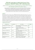PNR 205 Leadership & Collaboration Exam 3 2026-2027 QUESTIONS AND ANSWERS ALREADY GRADED A&plus;&period;&NewLine;100&percnt; Verified Solutions &vert; Updated Per Latest Guidelines &vert; Graded A&plus;