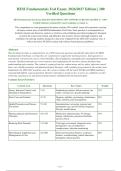 HESI Fundamentals Exit Exam 2026-2027 QUESTIONS AND ANSWERS ALREADY GRADED A&plus;&period; 100&percnt;&NewLine;Verified Solutions &vert; Updated Per Latest Guidelines &vert; Graded A&plus;