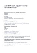 Acct 2010 Exam 1 Questions with Verified Solutions