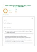 CPH - Certified in Public Health Exam &vert;QUESTIONS & ANSWERS&vert; already graded A&plus; &lpar;COMPLETE BUNDLE&rpar; UPDATED&excl;&excl;&excl;