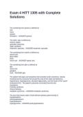 Exam 4 HITT 1305 with Complete Solutions