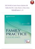 Family Practice Guidelines 6th Edition Test Bank &vert; Cash&comma; Glass & Mullen &vert; NP Primary Care Exam Prep 2026&ndash;2027 Questions & Answers
