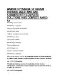 WGU D072 PROCESS OF DESIGN THINKING QUESTIONS AND ANSWERS WITH COMPLETE SOLUTIONS 100&percnt; CORRECT RATED A&plus;