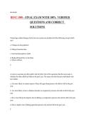 BSNC 1000 Final Exam&comma; HOSMERIT&comma; 2026 &ndash; Verified Questions and Correct Solutions Study Guide