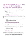 BSN 315 HESI PHARMACOLOGY II EXAM &ndash; &NewLine;HARVARD UNIVERSITY 2025&ndash;2026 VERIFIED EXAM&comma; GARANTEED PASS&period;&NewLine;