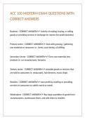 ACC 100 MIDTERM EXAM QUESTIONS WITH CORRECT ANSWERS&period;
