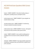ACC100 Final Exam Questions With Correct Answers&period;
