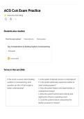 ACG CxA Exam Practice