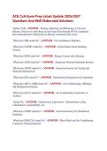 ACG CxA Exam Prep Latest Update 2026&sol;2027 &NewLine;Questions And Well Elaborated Solutions 