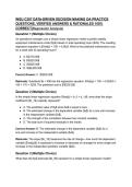 2026&sol;2027 WGU C207 Data-Driven Decision Making OA  30 Practice Questions &vert; Ultimate Regression Analysis Problem Set&comma; Verified Answers & Detailed Rationales