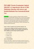PMT 4800V Practice Examination Updated 2026&sol;2027&vert; A Comprehensive Review of 200-Multichoice Question with Answers and Detailed Rationale&vert; Pass Guaranteed&vert; Brand New