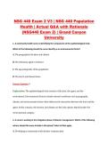 NSG 440 Exam 2 V1&ndash;V3 &vert; NSG 440 Population Health &vert; Grand Canyon University &vert; Actual Q&A with Rationale &lpar;NSG440 Exam 2&rpar;