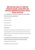 NSG 440 Final Exam V1&ndash;V3 &vert; NSG 440 Population Health &vert; Grand Canyon University &vert; Actual Q&A with Rationale &lpar;NSG440 Final Exam&rpar;