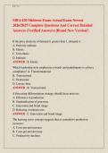 MBA 620 Midterm Exam Actual Exam Newest  &NewLine;2026&sol;2027 Complete Questions And Correct Detailed &NewLine;Answers &lpar;Verified Answers&rpar; &vert;Brand New Version&excl;&excl;  