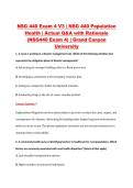 NSG 440 Exam 4 V1&ndash;V3 &vert; NSG 440 Population Health &vert; Grand Canyon University &vert; Actual Q&A with Rationale &lpar;NSG440 Exam 4&rpar;