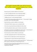 FTCE English Language Skills Exam with all Correct & 100&percnt; Verified Answers &vert;Actual Complete Exam &vert;Already Graded A&plus;