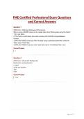 FME Certified Professional Exam Questions&NewLine;and Correct Answers