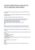 214 CPT&comma; HCPCS Exam 1 Wk 1&2&comma; Ch&period; 1&comma;2&comma;3&comma;7 Questions and Answers