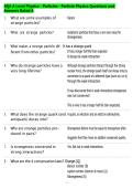 AQA A Level Physics - Particles - Particle Physics Questions and&NewLine;Answers Rated A