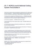 Ch&period; 7 HCPCS Level II National Coding System Test-Graded A