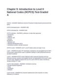 Chapter 9 Introduction to Level II National Codes &lpar;HCPCS&rpar; Test-Graded A