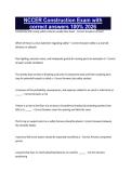 NCCER Construction Exam with correct answers 100&percnt; 2026