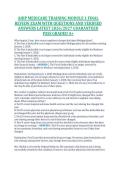 AHIP Medicare Training Module 1 Final Review Exam Questions with Verified Answers &vert; 2026&sol;2027 Certification Study Guide