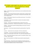 FTCE Middle Grades English Test with all Correct & 100&percnt; Verified Answers &vert;Actual Complete Exam &vert;Already Graded A&plus;