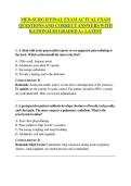 MED-SURG II FINAL EXAM ACTUAL EXAM  QUESTIONS AND CORRECT ANSWERS WITH  RATIONALES GRADED A&plus; LATEST