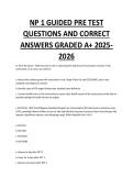 NP 1 guided pre test questions and correct answers GRADED A&plus; 2025-2026