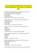 FTCE Social Studies Certification Test with all Correct & 100&percnt; Verified Answers &vert;Latest Version &vert;Guaranteed To Pass