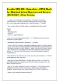 Zscaler EDU 200 - Essentials - ZDTA Study&NewLine;Set Updated Actual Question and Answer&NewLine;&lpar;2026&sol;2027&rpar; &vert; Final Review
