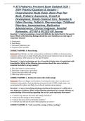 ATI Pediatrics Proctored Exam Updated 2026 &vert; 250&plus; Practice Questions & Answers &vert; Comprehensive Study Guide&comma; Exam Prep Test Bank&comma; Pediatric Assessment&comma; Growth & Development&comma; Family-Centered Care&comma; Neonatal & Infant Nursing&comma; Pediatric Pharmacology&comma; Childhood