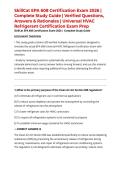 SkillCat EPA 608 Certification Exam 2026 &vert; Complete Study Guide &vert; Verified Questions&comma; Answers & Rationales &vert; Universal HVAC Refrigerant Certification Exam Prep