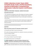 CWEA Collections Grade 1 Exam 2026 &vert; Complete Study Guide &vert; Verified Questions&comma; Answers & Rationales &vert; Comprehensive Wastewater Collection System Certification Prep