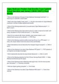 Cigna Medicare Product And Benefits Exam Updated&NewLine;Actual Question and Answer &lpar;2026&sol;2027&rpar; &vert; Final&NewLine;Review