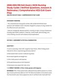 2026 HESI RN Exit Exam &vert; NGN Nursing Study Guide &vert; Verified Questions&comma; Answers & Rationales &vert; Comprehensive HESI Exit Exam Prep