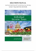 South-Western Federal Taxation 2027&colon; Individual Income Taxes&comma; 50th Edition  &mdash; by James Young&comma; Annette Nellen&comma; Mark Persellin &mdash; Complete Solutions Manual &vert;Chapter 1-20