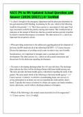 NACE PN to RN Updated Actual Question and&NewLine;Answer &lpar;2026&sol;2027&rpar; &vert; A&plus; Verified