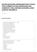 NR 509 ADVANCED ASSESSMENT QUIZ 2 EXAM WITH CORRECT ACTUAL QUESTIONS AND CORRECTLY WELL DEFINED ANSWERS LATEST ALREADY GRADED A&plus;