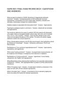 NURS 6531 FINAL EXAM REVIEW DECK 1 QUESTIONS AND ANSWERS
