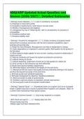 ABQUARP Updated Actual Question and&NewLine;Answer &lpar;2026&sol;2027&rpar; &vert; Detailed Rationales