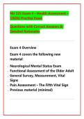 NU 325 Exam 4 &ndash; Health Assessment &ndash;&NewLine;&lpar;2026&rpar; Practice Exam&NewLine;Questions with Correct Answers & &NewLine;Detailed Rationales